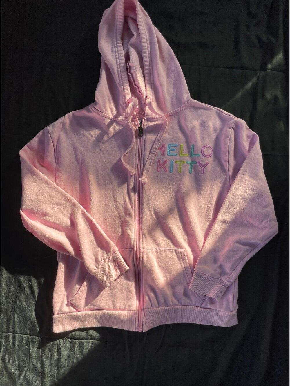 Hello Kitty Pink Hoodie Youth Medium 8/10 Sanrio 2024